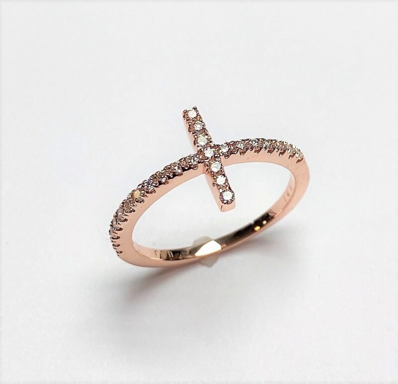 UB10492FP53 - 14K Rose Gold Ring