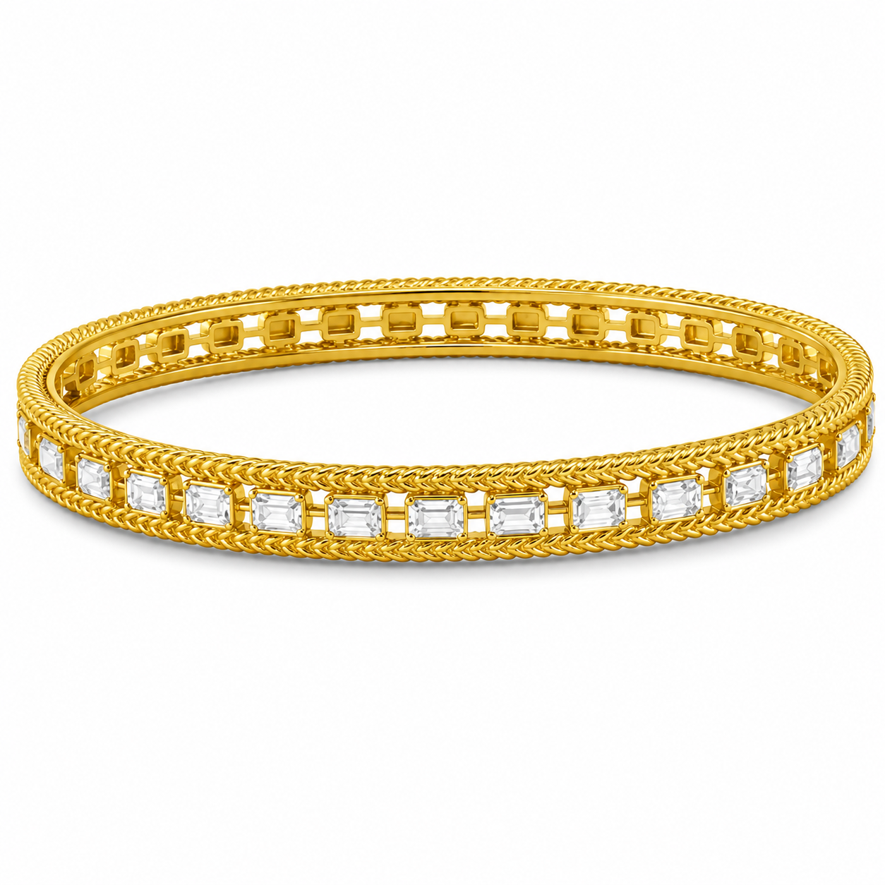 ABN10536Y - 14K Yellow Gold Bangle