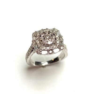 AMR03101W - 14K White Gold Fashion Ring