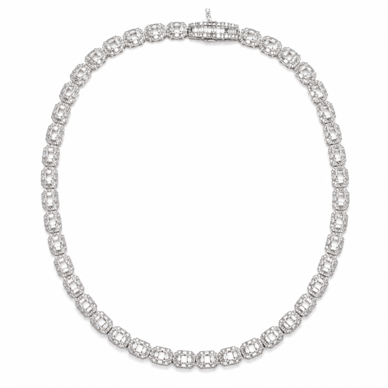 AN10839W1 - 14K White Gold Necklace