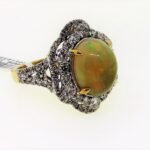AR12127YOP - 14K Yellow Gold Colored Stone Ring