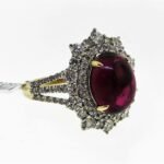 AR12131YPTO - 14K Yellow Gold Colored Stone Ring