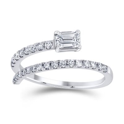 AR17252W - 14K White Gold Ring