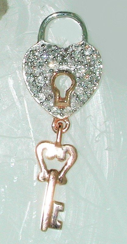 ASP10121PW - 14K Two Tones Gold Pendant