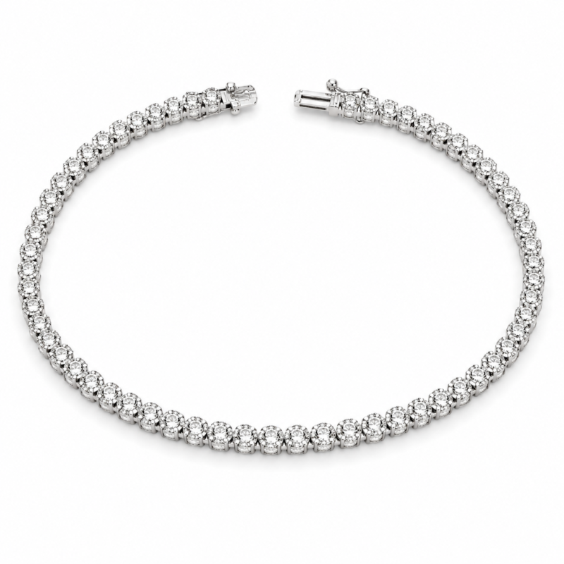 B29402W - 14K White Gold Bracelet