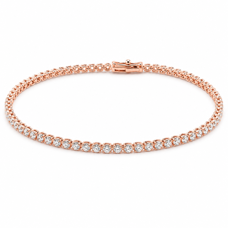 BR0054AP - 14K Rose Gold Bracelet