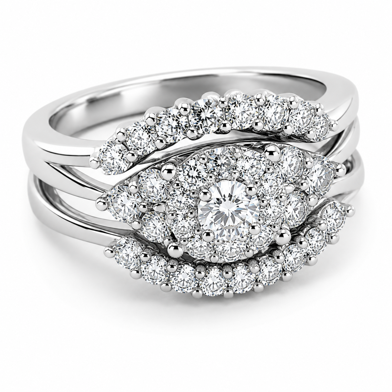 UB6930LSTTW/BH -  Bridal Set Ring