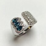 CAD260FWBLU - 14K White Gold Fashion Ring