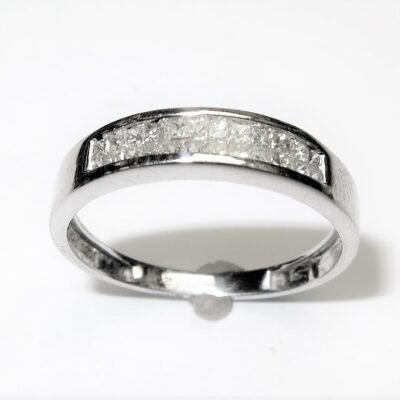 CO126ABW - 14K White Gold Wedding Band