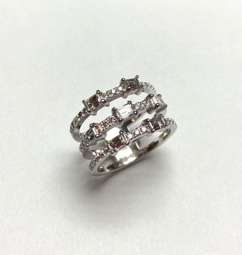 CO14KABW152 - 14K White Gold Anniversary Ring