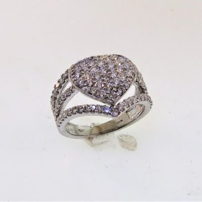 CO14KFRW164 - 14K White Gold Fashion Ring