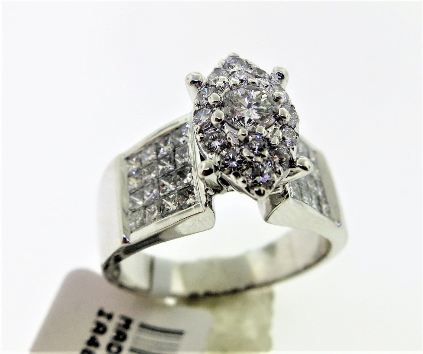 CO14KLSWMQ - 14K White Gold Semi Mount Ring