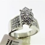 CO14KLSWMQ - 14K White Gold Semi Mount Ring