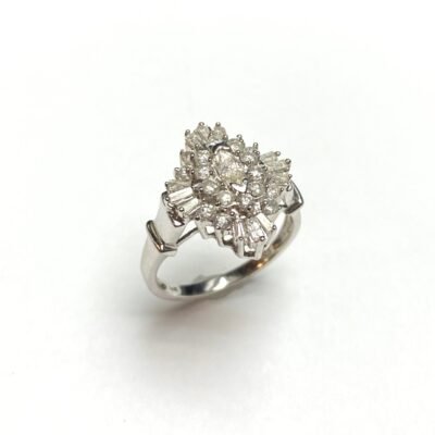 CO14KWFR088 - 14K White Gold Gents Ring