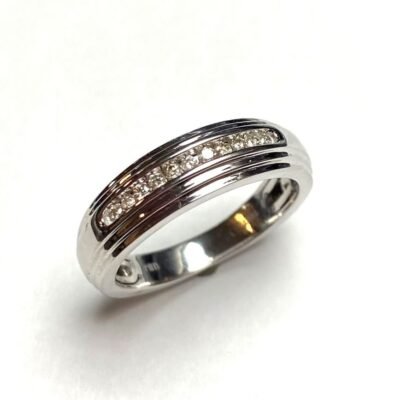 CO14LTW017 - 14K White Gold Wedding Band