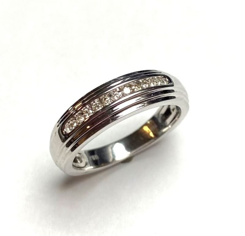 CO14LTW017 - 14K White Gold Wedding Band