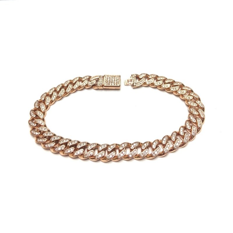 COBR10KP132 - 10K Rose Gold Bracelet