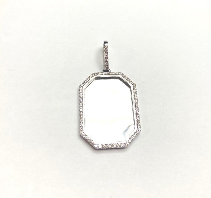 COD43P-10W55 - 10K White Gold Pendant