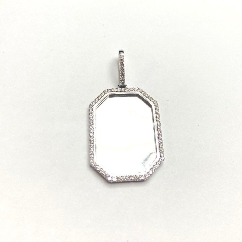 COD43P-10W55 - 10K White Gold Pendant
