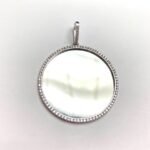 CODE-6-10W - 10K White Gold Pendant