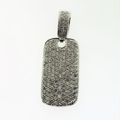 CODOGTAGW - 14K White Gold Pendant