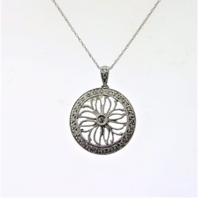 CODP1628W - 14K White Gold Pendant