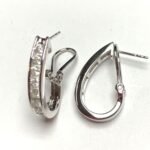 COER14KW110 - 14K White Gold Huggies Earring