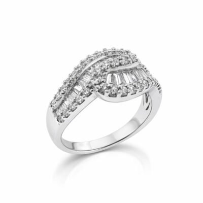COFR14W110 - 14K White Gold Fashion Ring