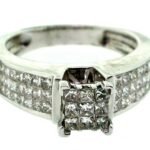 COLSW-4 - 14K White Gold Engagement Ring