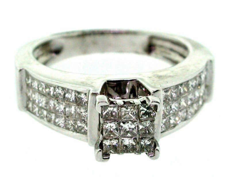 COLSW-4 - 14K White Gold Engagement Ring