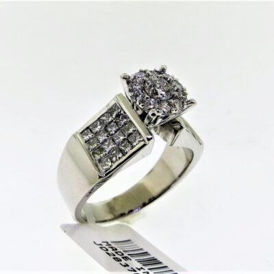 COLSW14K-3 - 14K White Gold Semi Mount Ring