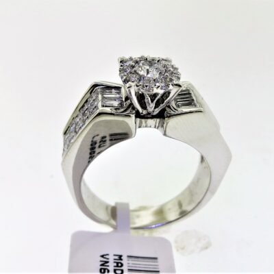 COLSWBH - 14K White Gold Semi Mount Ring