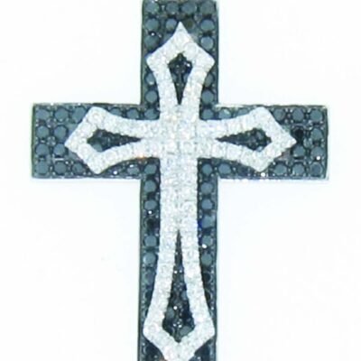 COPR02138 - 14K White Gold Cross Pendant