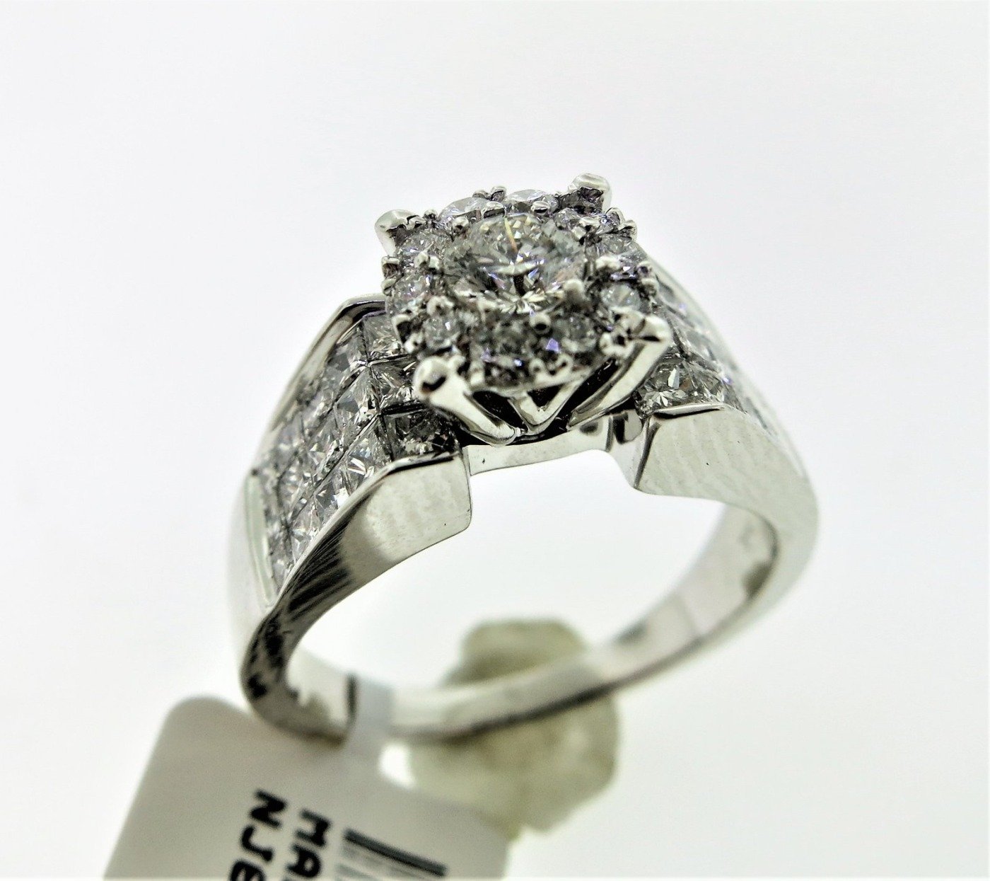 COR14KLSWBH - 14K White Gold Engagement Ring