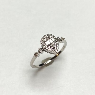 CORBR07838A-DW - 14K White Gold Ring
