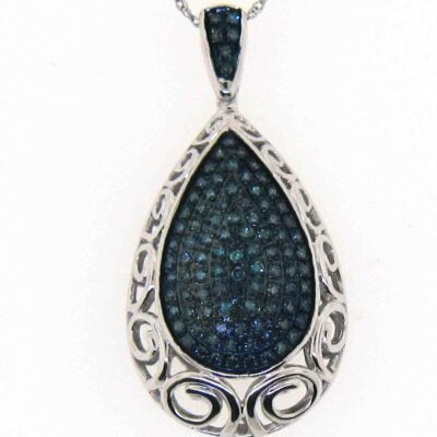 COV5562PW - 10K White Gold Pendant