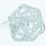 CR4896SD6 - 14K White Gold Fashion Ring