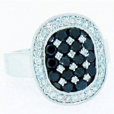 CR4907KSD6 - 14K White Gold Fashion Ring