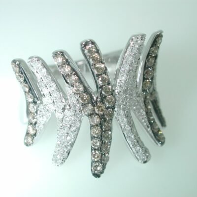 CR5273BRSC7W - 14K White Gold Fashion Ring