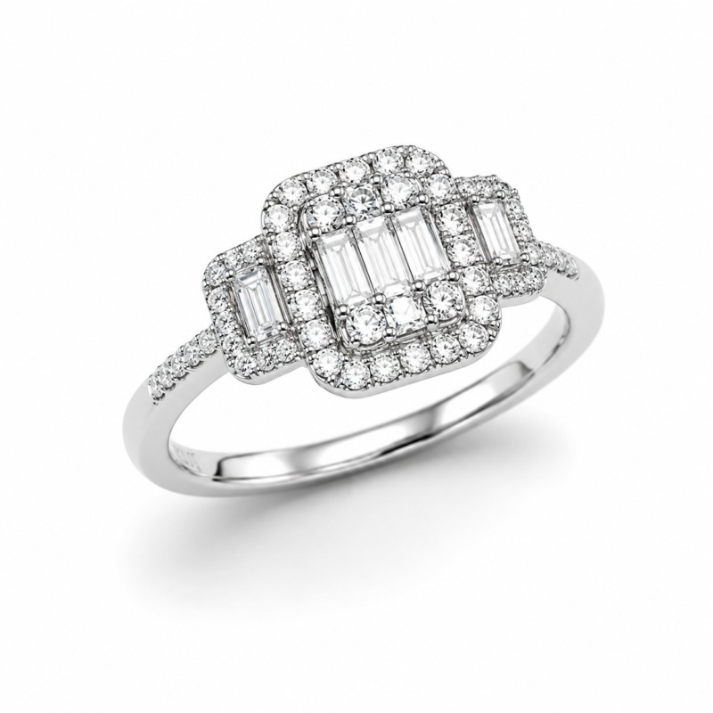 CRBR21461MW - 14K White Gold Fashion Ring