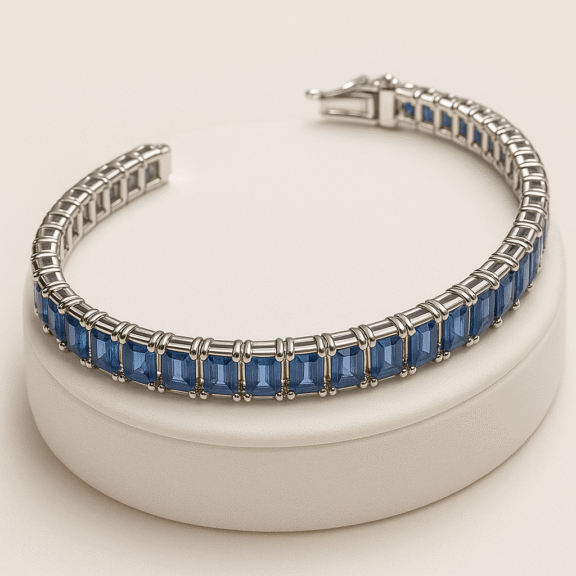 14K White Gold Bracelet
