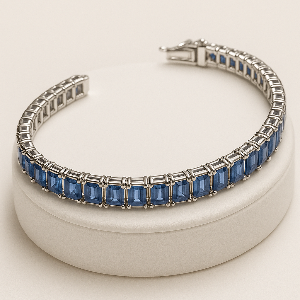 14K White Gold Bracelet
