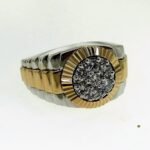 DM2297GHWY - 14K Two Tones Gents Ring