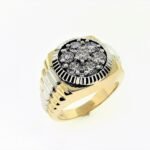 DM2297GHYW - 14K Two Tones Gold Gents Ring