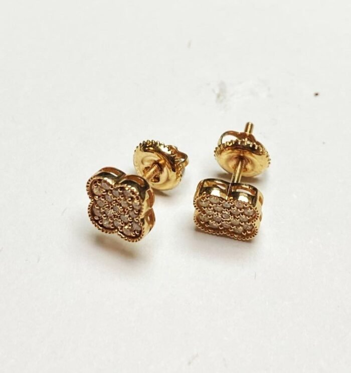 ER1426-8Y - 14K Yellow Gold Stud Earrings