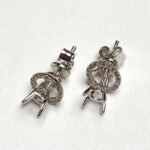 ER421731W - 14K White Gold Stud Earrings