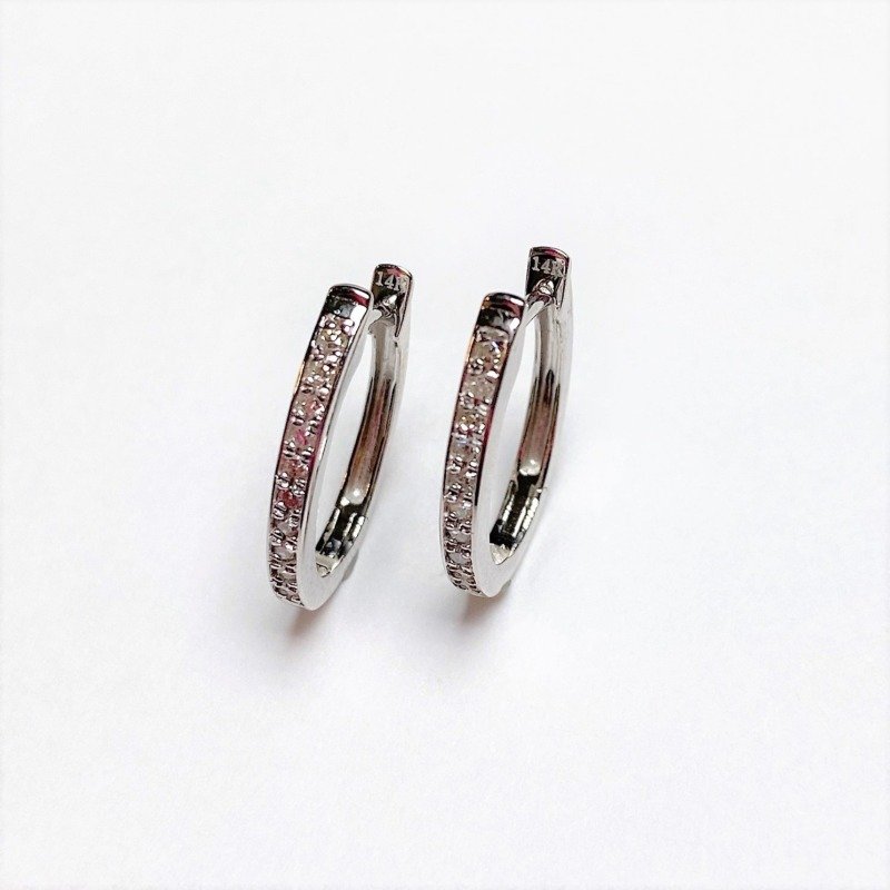 ER991W - 14K  Huggies Earring