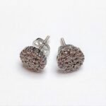 ER995W - 14K White Gold Stud Earrings
