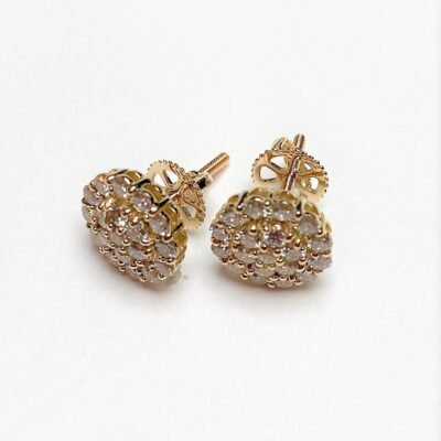 ER996Y - 14K Yellow Gold Stud Earrings