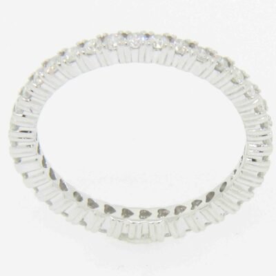 14K White Gold Eternity Band - UB7758ETKW